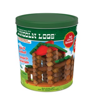 LINCOLN LOGS - 117PC CLASSIC MEETING HOUSE TIN  (1) ENG